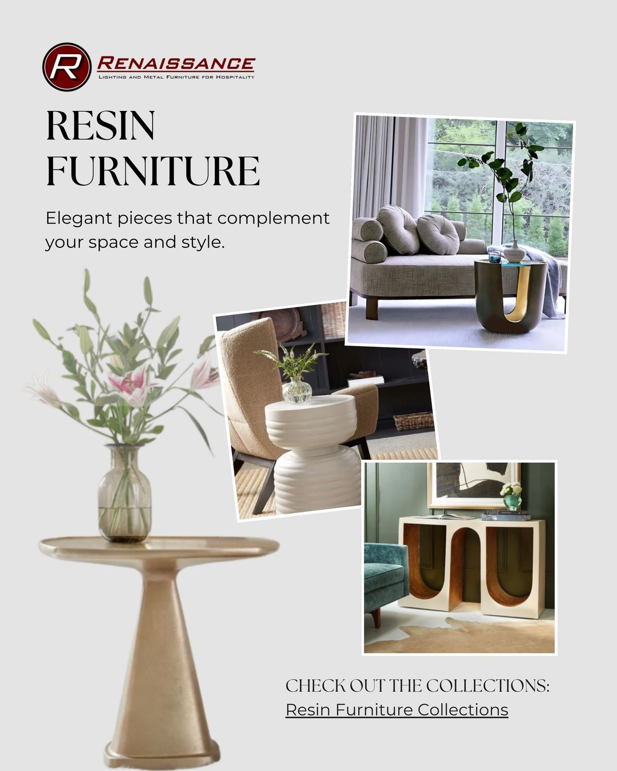 Bring style and versatility to hospitality spaces with resin furniture designed for a range of applications. From communal areas to private spaces and beyond…