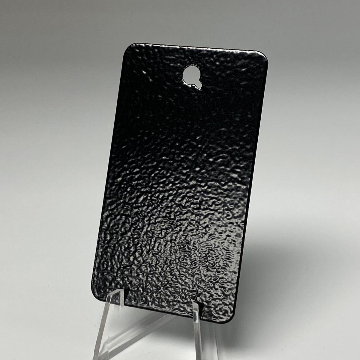 Black Peel powder-coat swatch