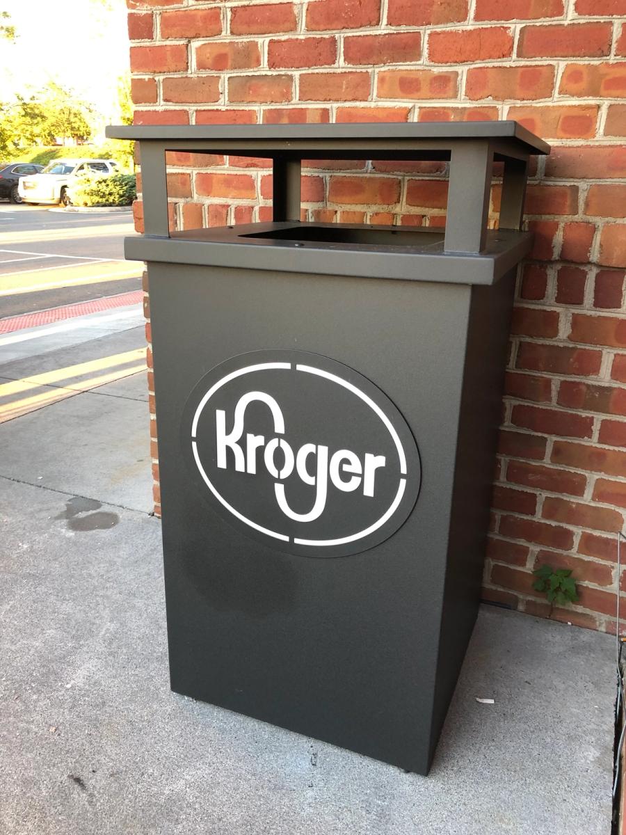Kroger Trash Receptacle