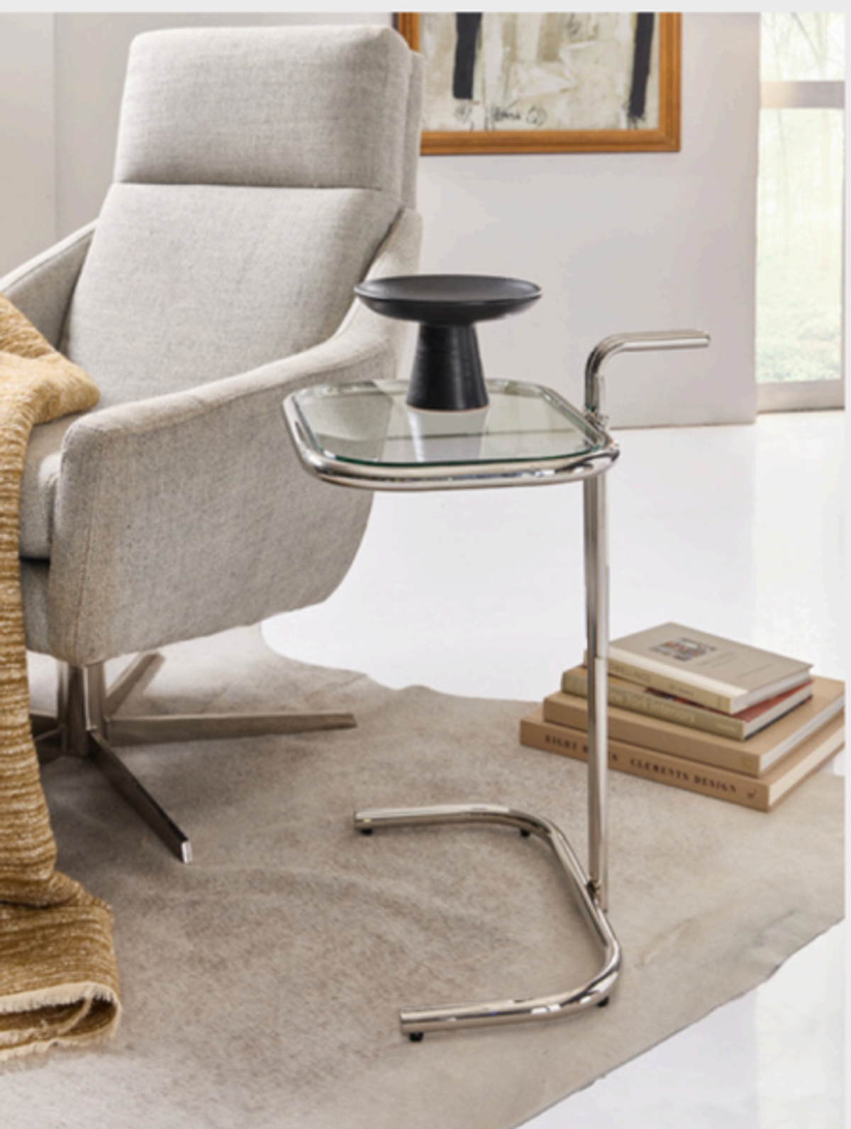 Roddy Pull Up Table(clear Glass) — image 1