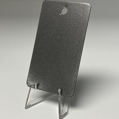 Gun Metal powder-coat swatch