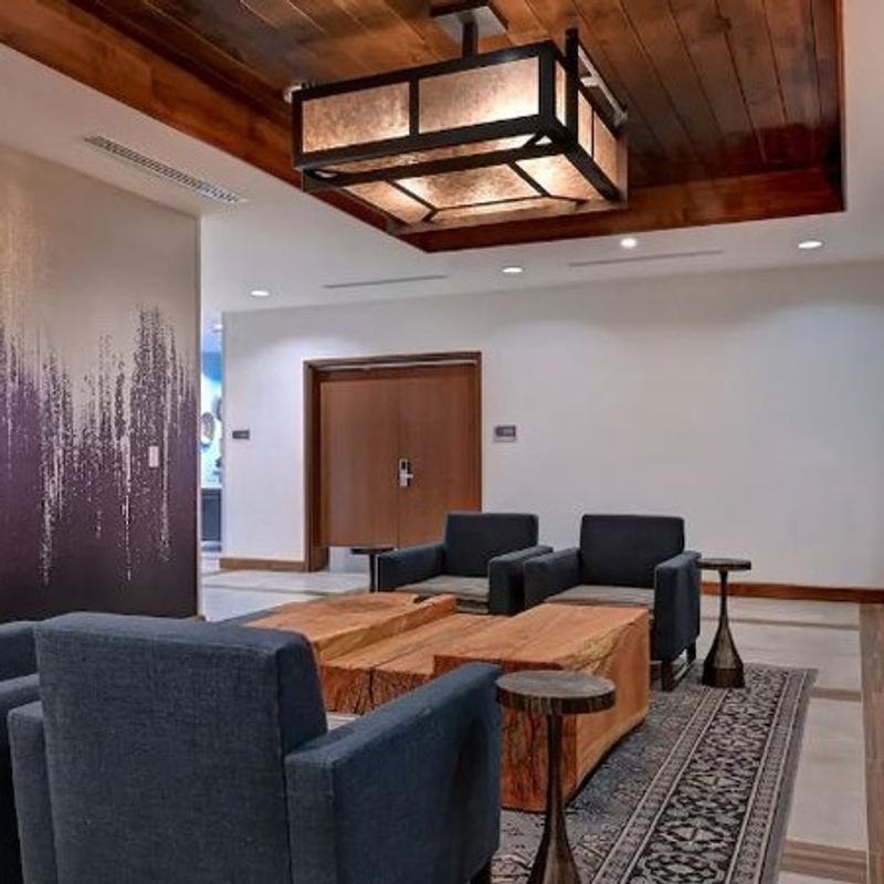 RL-3-1391-42
Gun Metal Powder Coat
Silver Mica Panels 

Homewood Suites by Hilton Eagle/Boise ID
Design Credits- Kieffer Design Group

#rclfinc #madeinusa