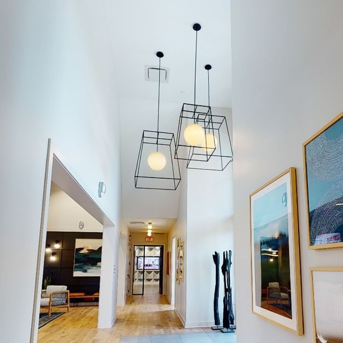 Our ceiling fixtures add a warm, contemporary welcome to the lobby of Regency Waterside in Ambler, PA. Designed with clean lines and upscale materials, these…