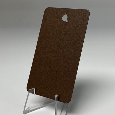 Rust powder-coat swatch