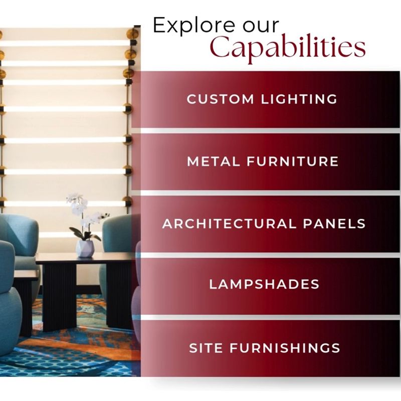 At Renaissance, we offer five core product lines tailored to the needs of hospitality and commercial spaces, from fully customized lighting to bold architect…