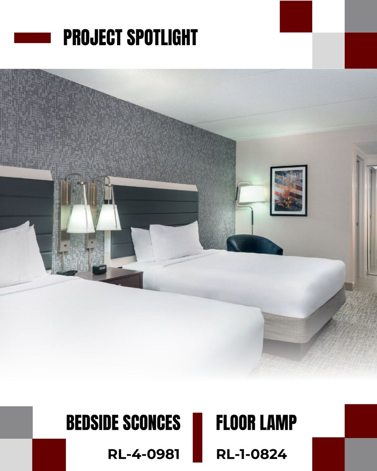 ✨ Project Spotlight ✨
We loved partnering on this custom lighting package for Homewood Suites by Hilton in Canton, MA. This tailored collection of guestroom…
