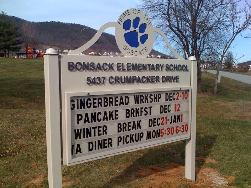 Decorative Post Sign