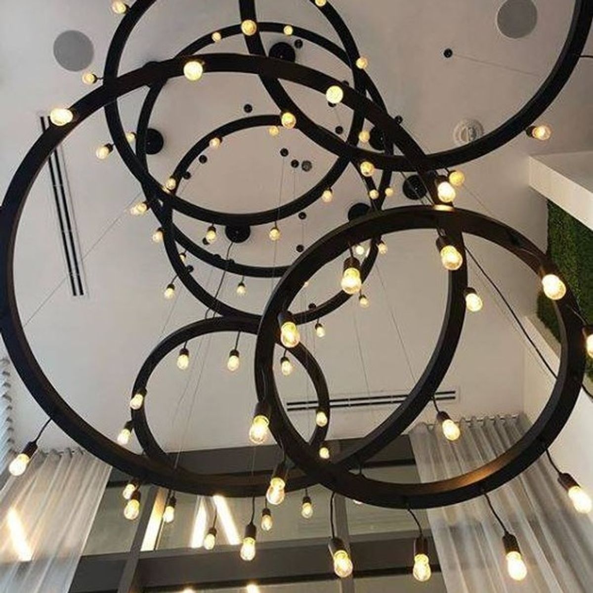 Check out this install at The 23 Victory Park Apartments in Dallas, TX! This pendant was custom made right here in Roanoke, VA. Featuring Black Texture Powde…