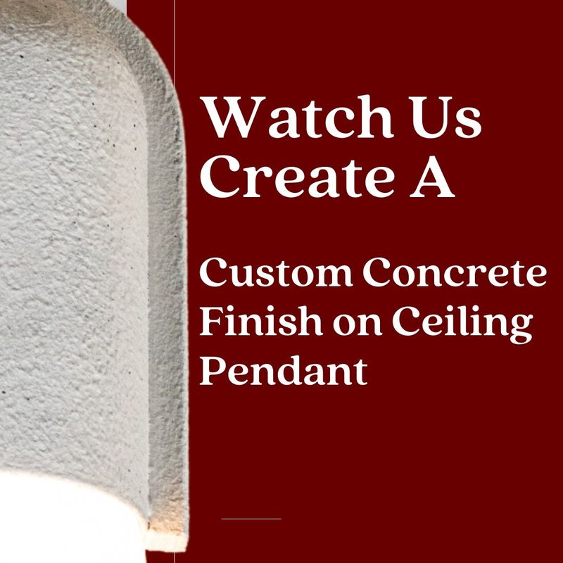 Concrete, but make it custom. 👏
We put in the work to get the perfect finish on this ceiling pendant—every detail matters.

Want a custom finish for your ne…