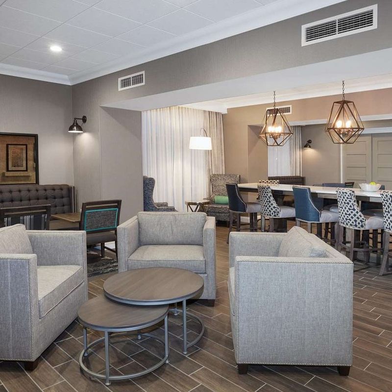 Our geometric pendant light fixtures in these images feature warm, ambient lighting that enhances the modern yet inviting aesthetic of this space. The unique…