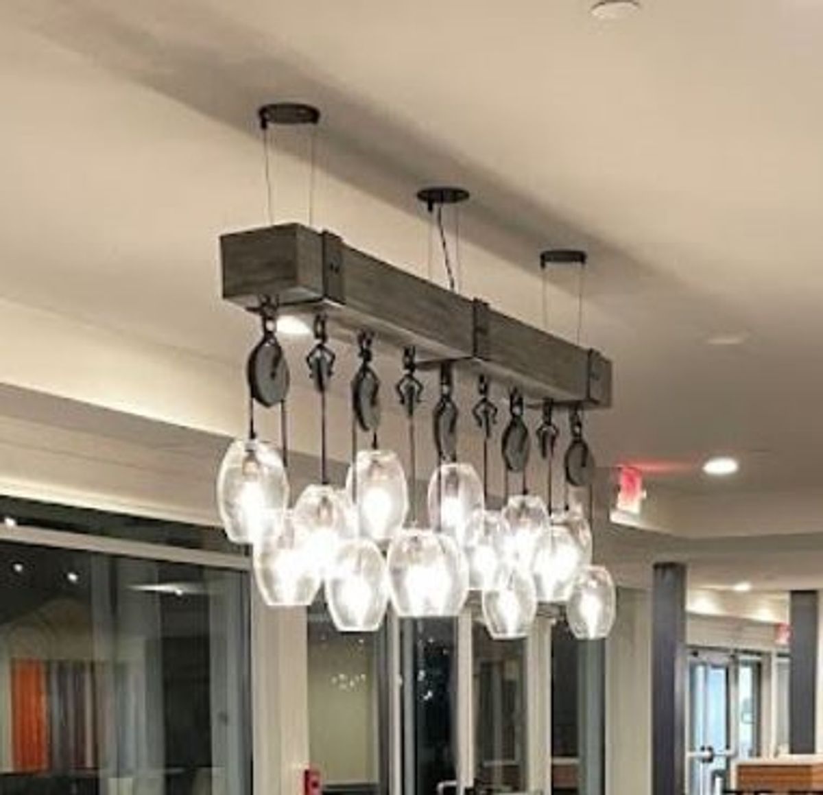 Elegant Industrial Pendant
RL-2-0561
67” L x 7” W x27.5” H x 35.5” OAH
Mineral Bronze PC-14 Powder Coat
Distressed Wood Finish
Clear Glass Shades

#RCLFinc #…