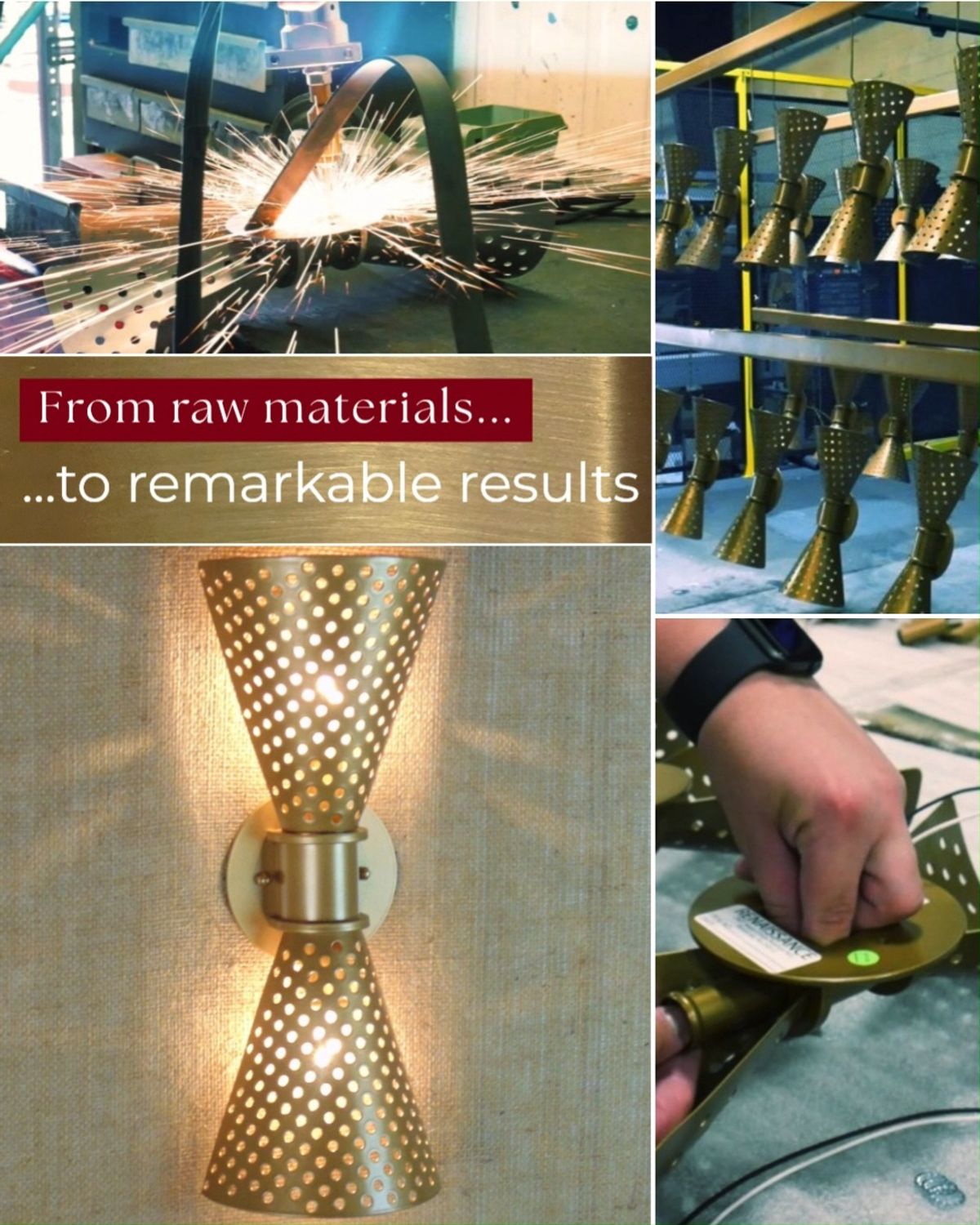 Every finished fixture has a story.
From precision laser cutting and expert craftsmanship to finishing, assembly, and final inspection, each piece is carefu…