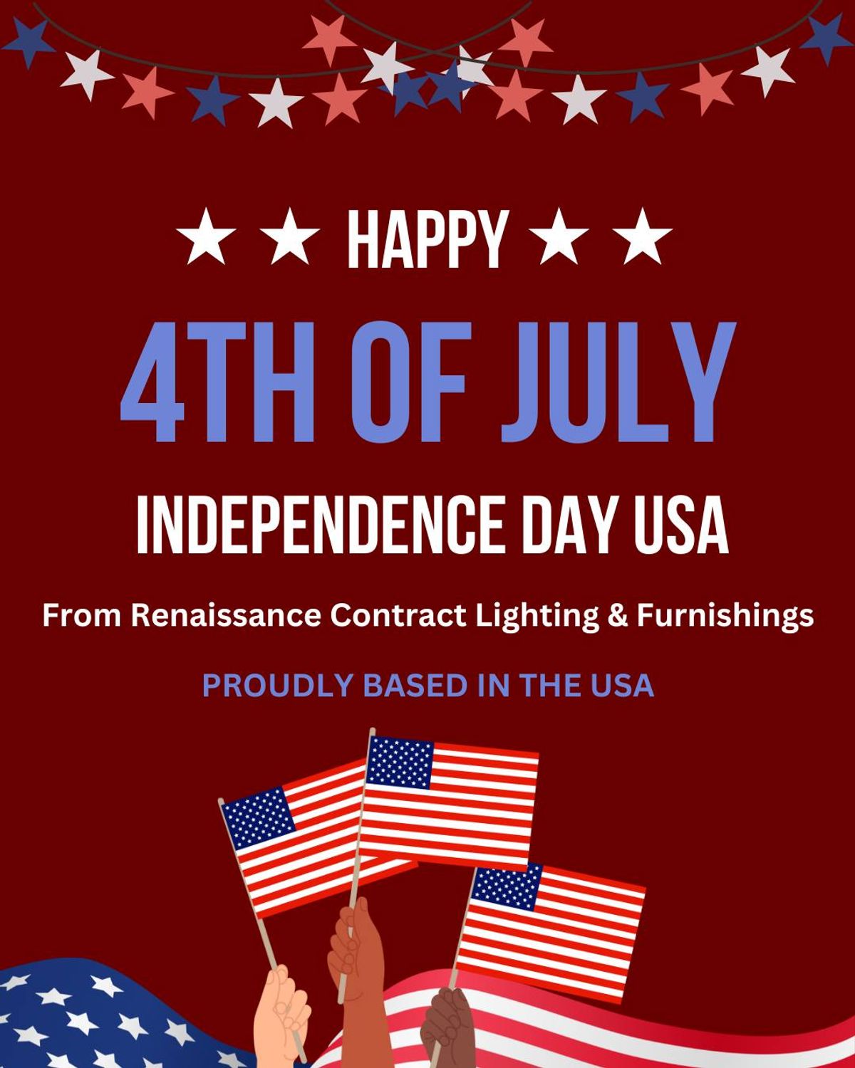 Happy 4th of July from all of us at Renaissance Lighting & Furnishings!
We’re proud to celebrate the craftsmanship, creativity, and community that define Ame…