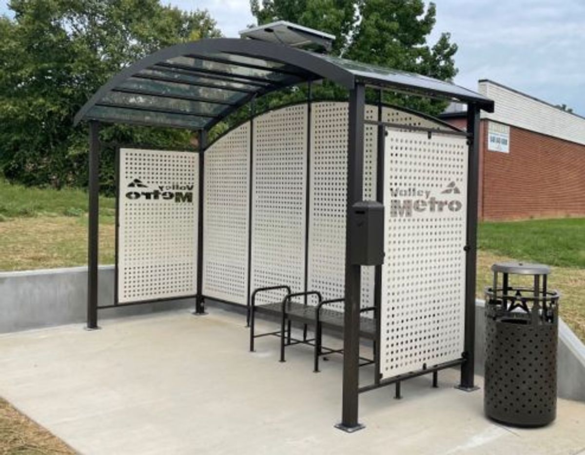 BS-1201-14FT Valley Metro Bus Shelter