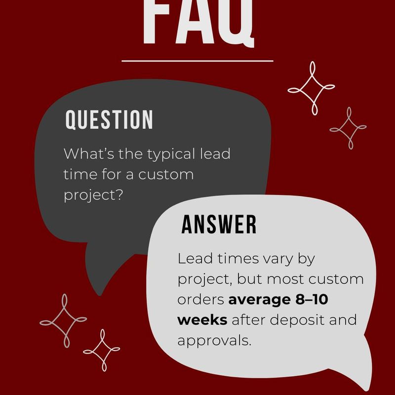 You’ve got questions—we’ve got answers. 🙌
From production timelines to finish options and sample availability, we’re here to make your custom lighting exper…