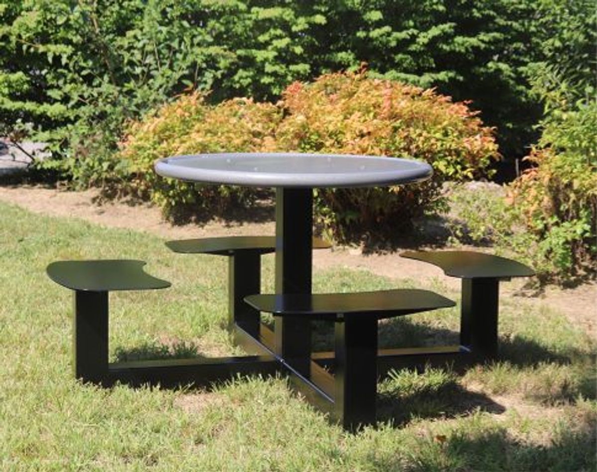 Carousel Table with Radiused Seats