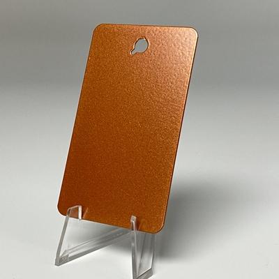Copper Metallic powder-coat swatch