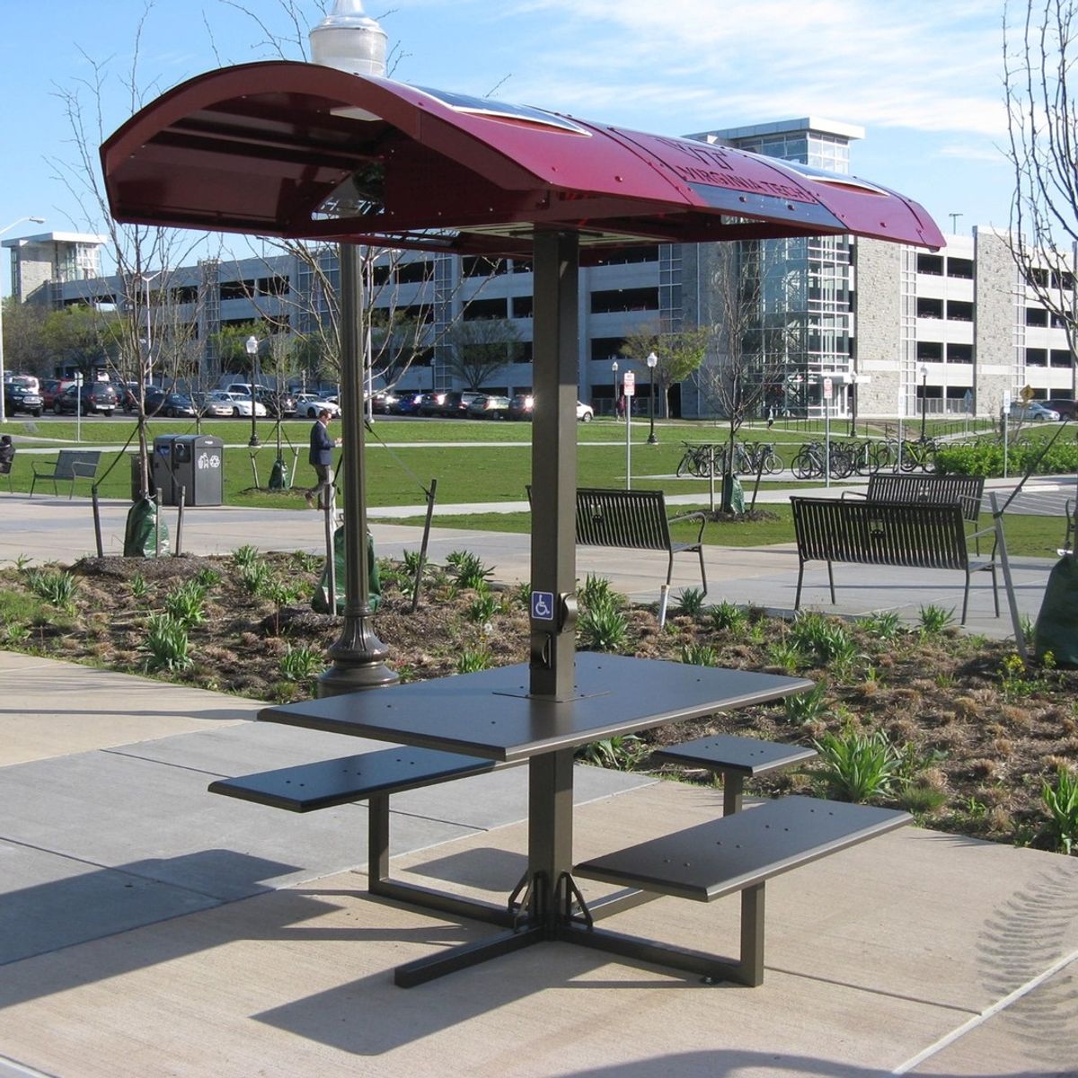 RCLF Site Furnishings, a Division of Renaissance, has added advanced Solar Recharging Stations to its product line. This station, T-1657-5-SM-ADA, has a qua…