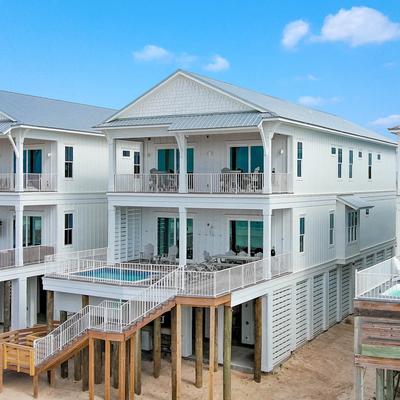 Exterior view of an Orange Beach vacation rental.