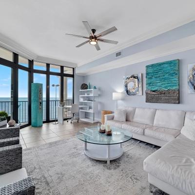 Open layout in an Orange Beach vacation rental.