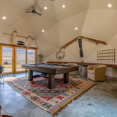 Game room in Dome House.