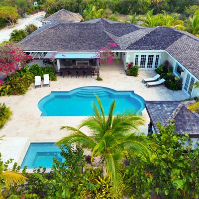 Aerial view of Marina House.