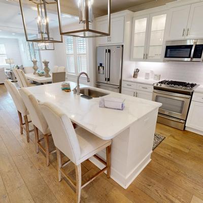 Modern kitchen in Seaside Serenity.
