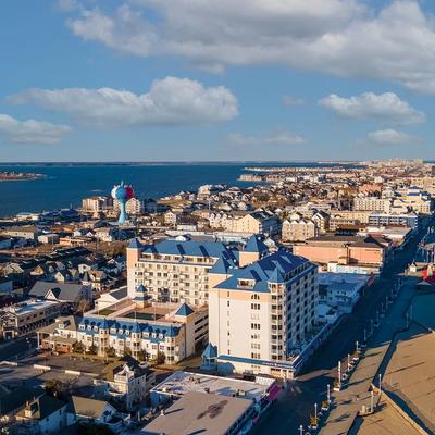 Drone shot of Ocean City