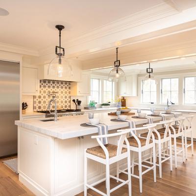 Modern kitchen in Martha's Vineyard vacation rental.