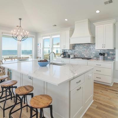 View of the kitchen.