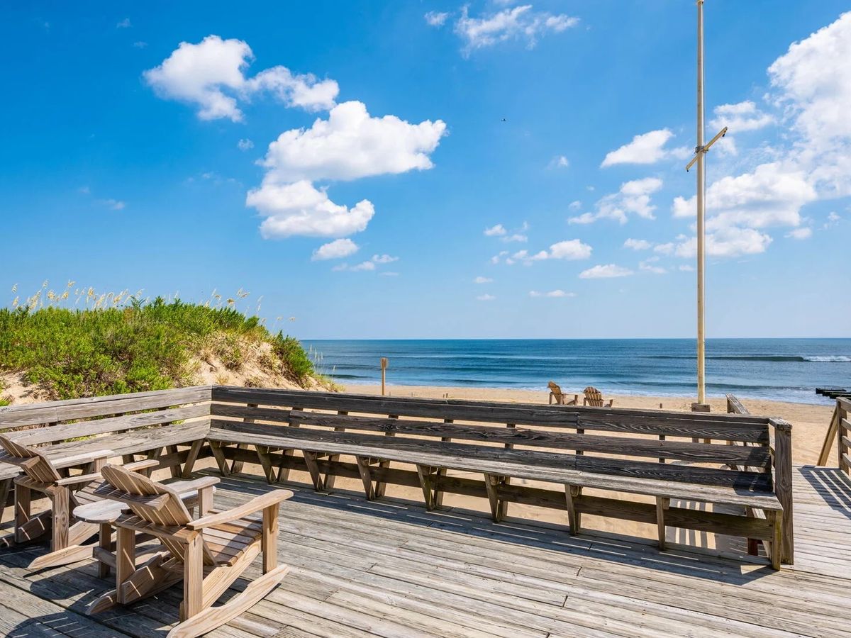 Outer Banks Vacation Rental Deck Overlooking with Ocean Views