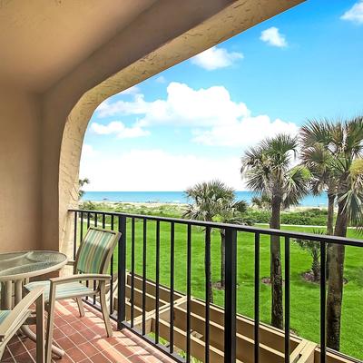 Golf Course and Ocean Views From Luxury Amelia Island Oceanfront Condo Balcony