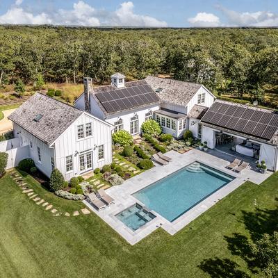 Aerial view of a Martha's Vineyard vacation rental.