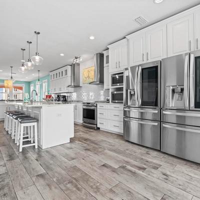 Modern kitchen in a Gulf Shores vacation rental.