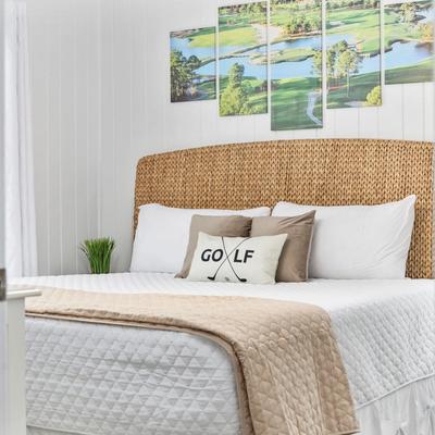 Primary bedroom in A Boardwalk Away.