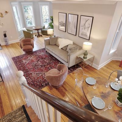 Interior view of Turreted Townhouse.