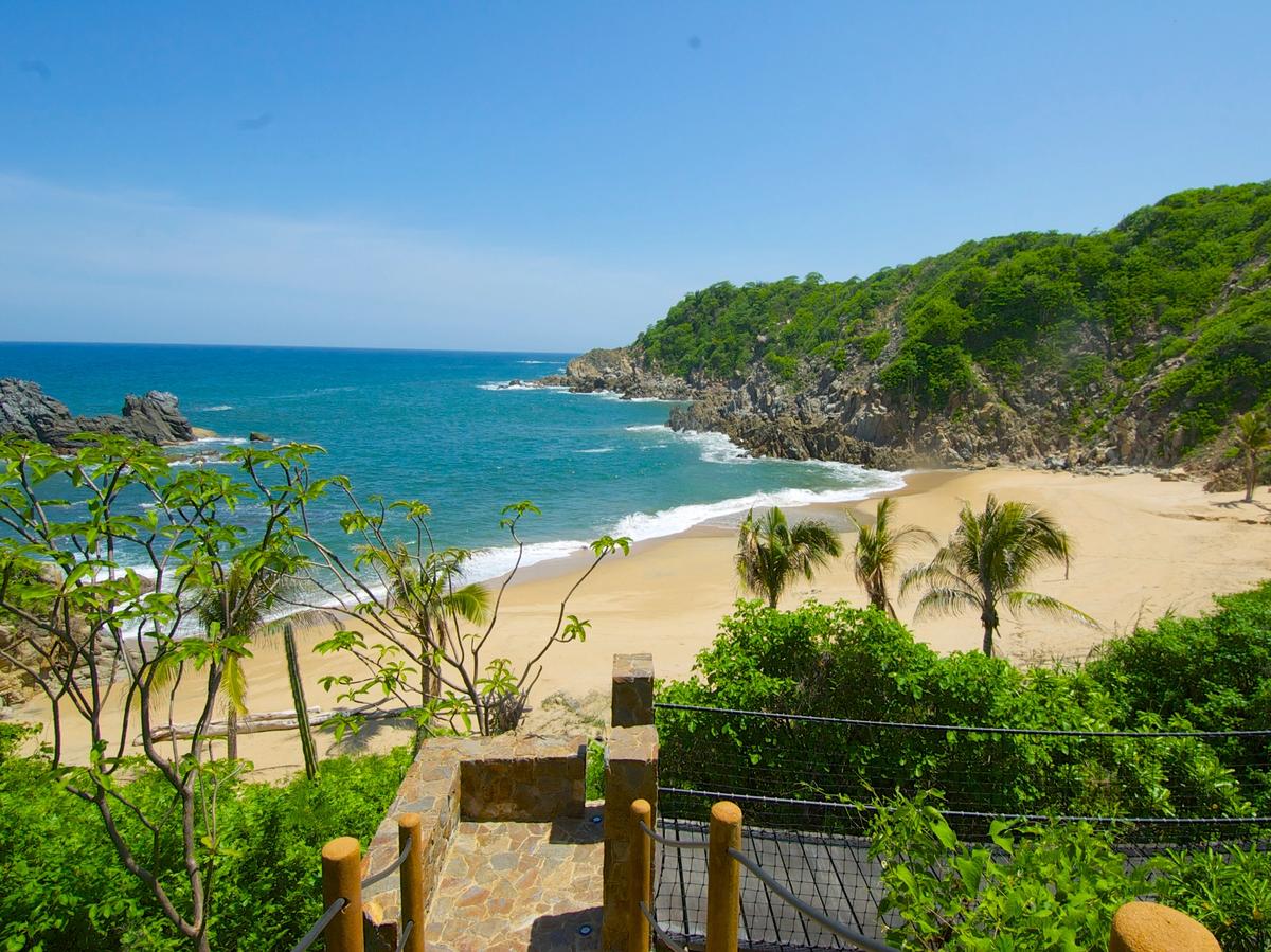 View of Beach In Huatulco Mexico