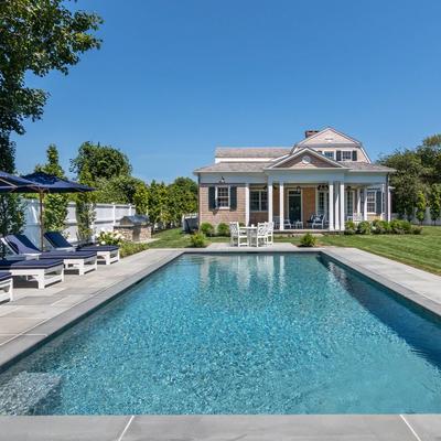 Private pool at a Martha's Vineyard vacation rental.