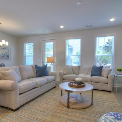 Living room in a Myrtle Beach vacation rental.