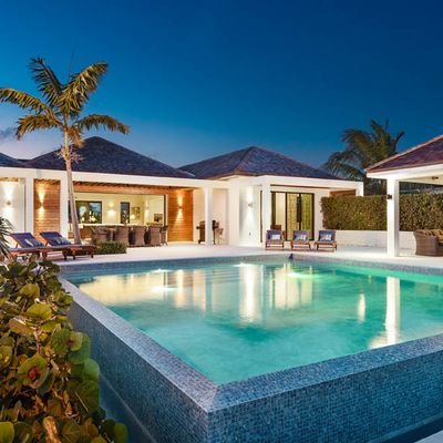Exterior view of a Turks and Caicos vacation rental.