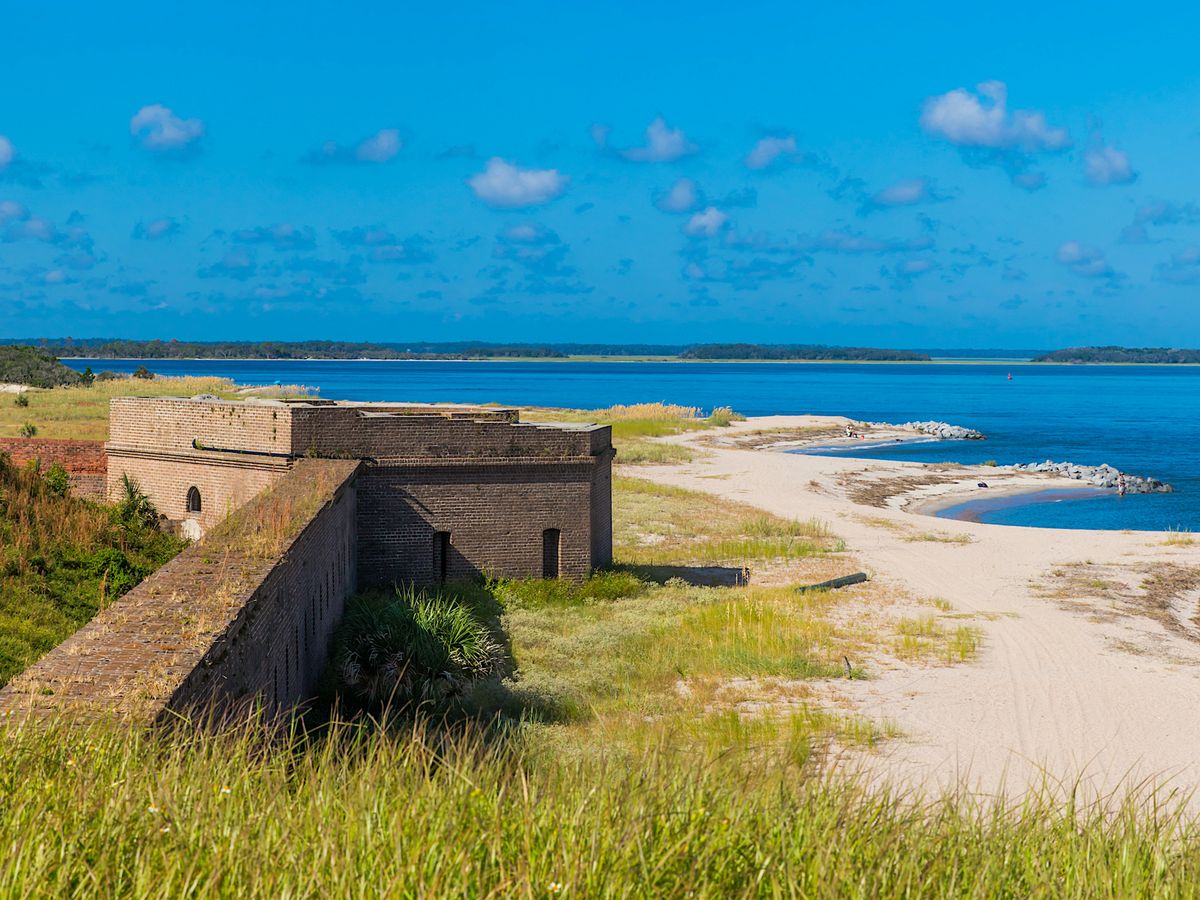 View of Historic Building At Fort Cinch in Amelia Island