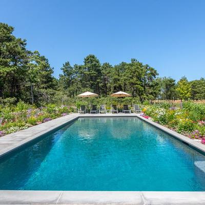 Private pool at a Martha's vineyard vacation rental.