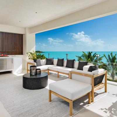 Interior view out to ocean