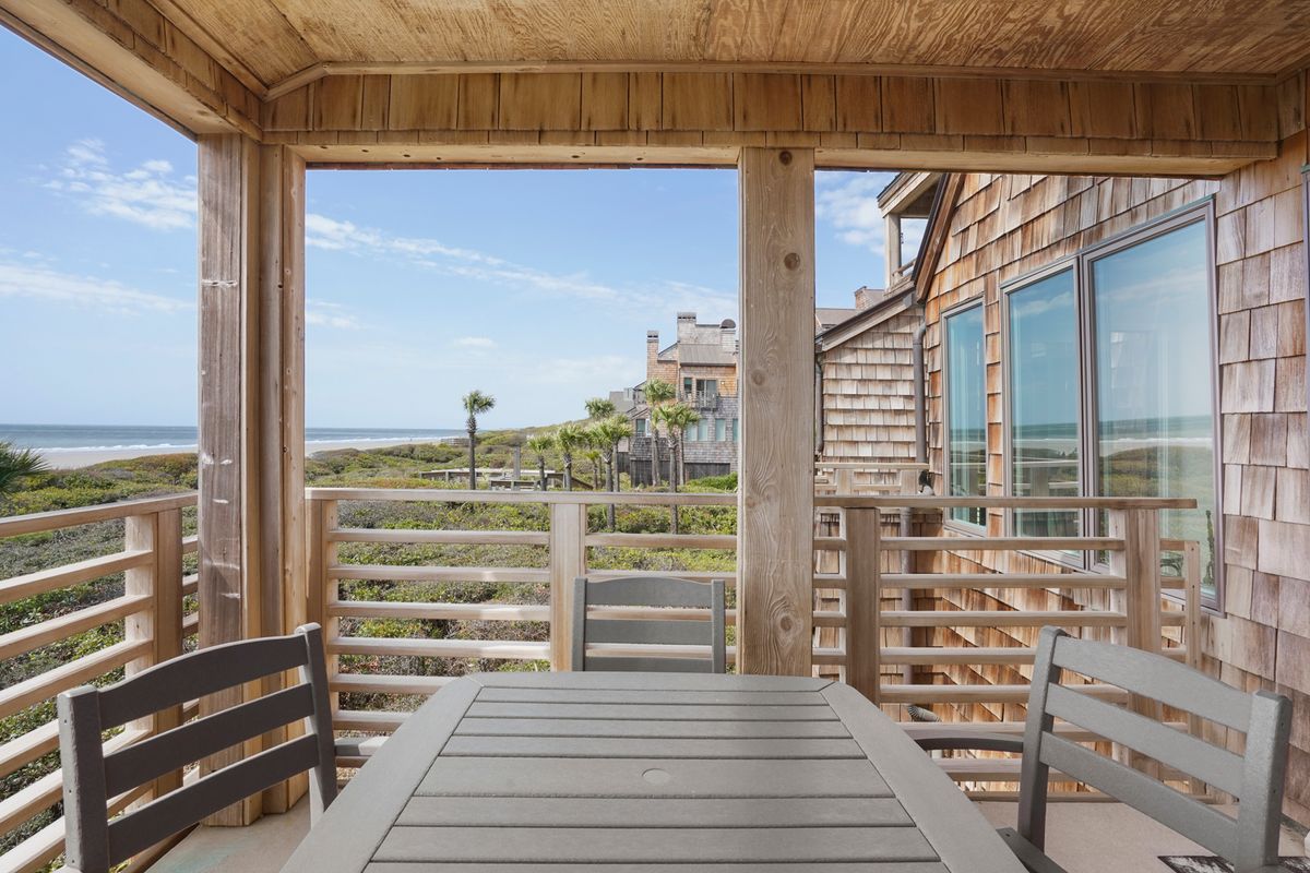 View from the deck of a vacation rental on Kiawah Island.