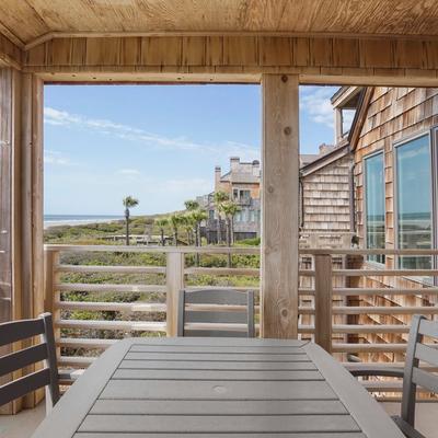 View from the deck of a vacation rental on Kiawah Island.