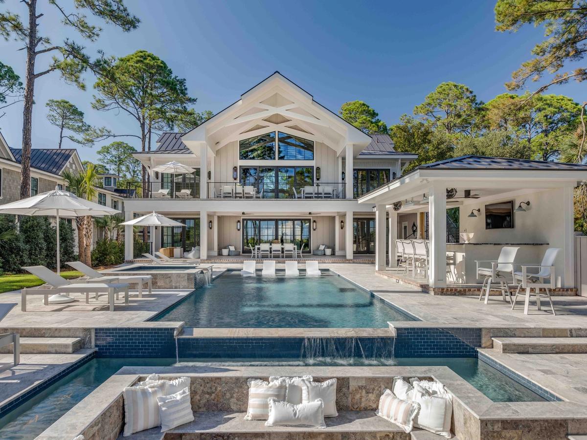 External View of Pool and Luxury Hilton Head Island Vacation Rental