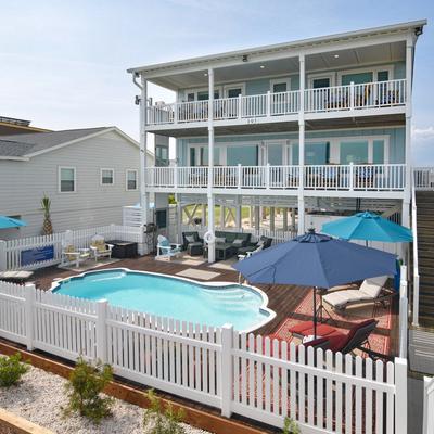 Exterior view of the private pool.