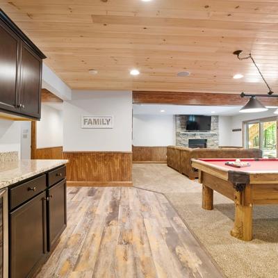 Pool table area