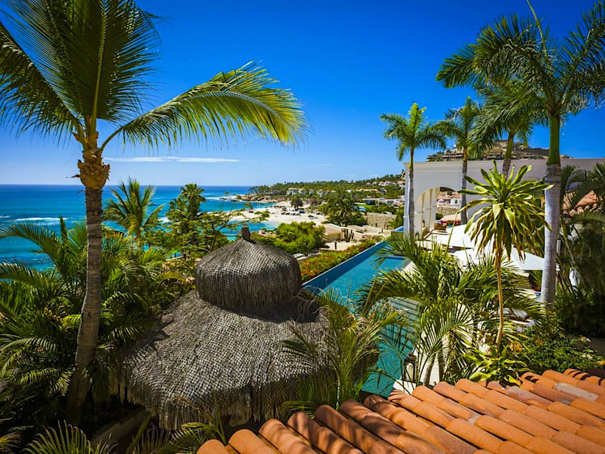 Aerial View of Private Pool at Luxury Villa and Palmilla Mexico