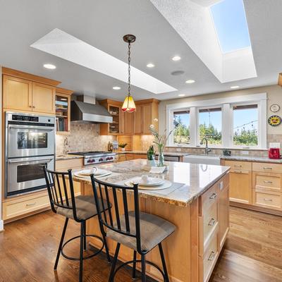 Gourmet kitchen in Hidden Haven.